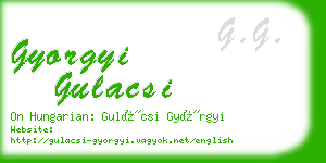 gyorgyi gulacsi business card